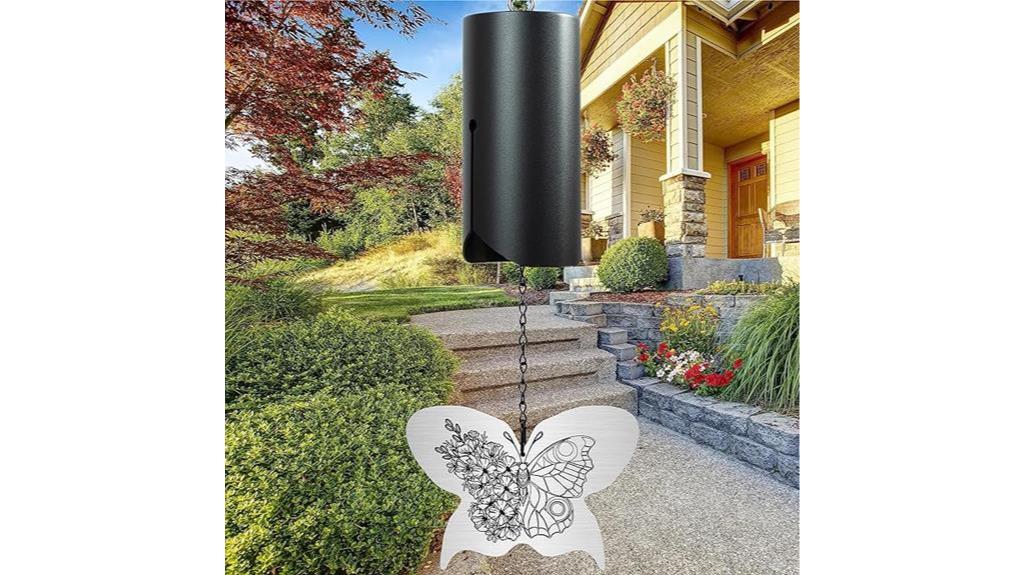 charming butterfly wind chime