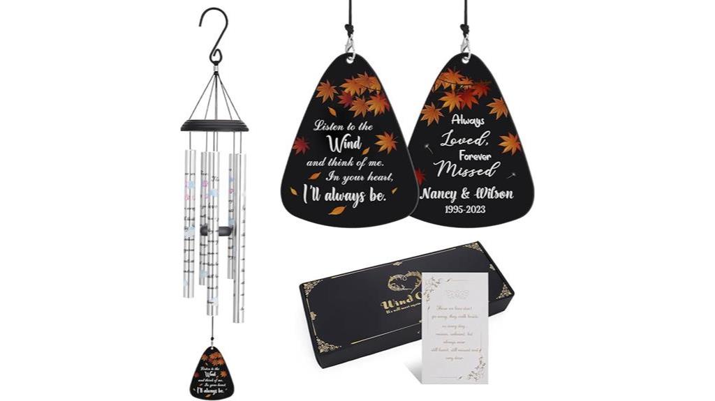 customized memorial wind chimes