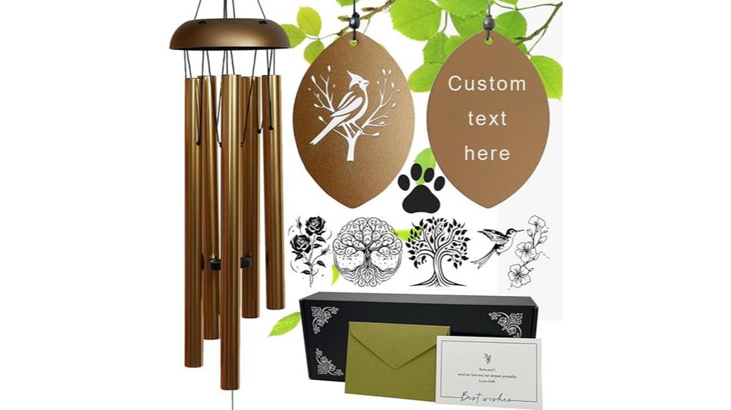 customized wind chimes available