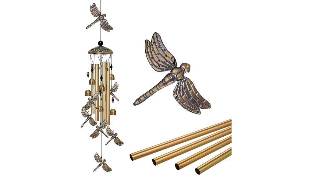 dragonfly wind chimes decor