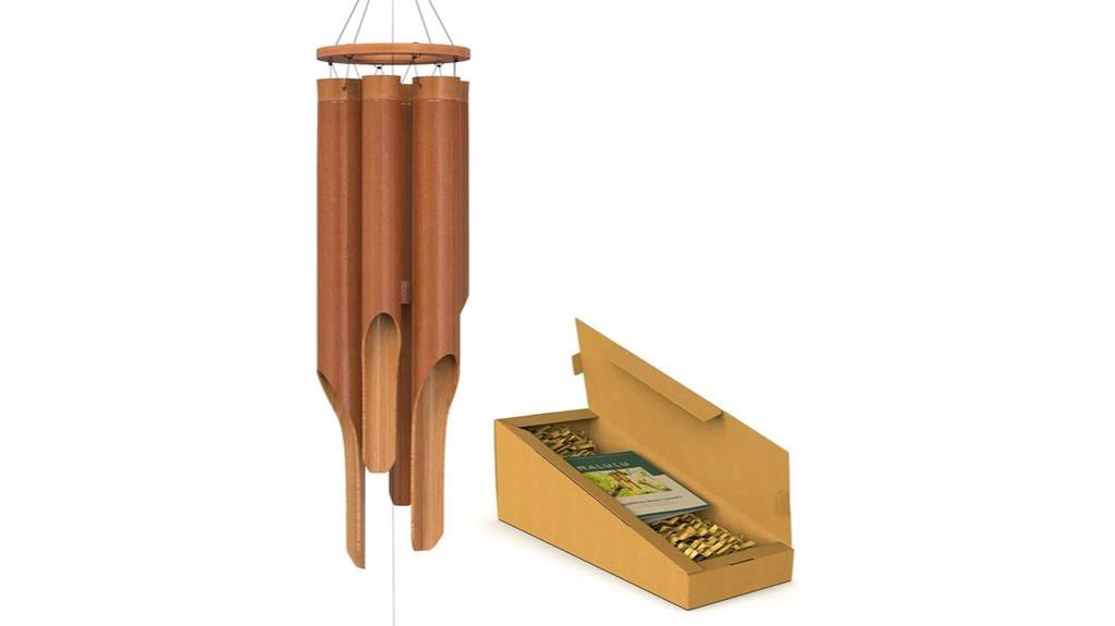 handcrafted bamboo wind chimes