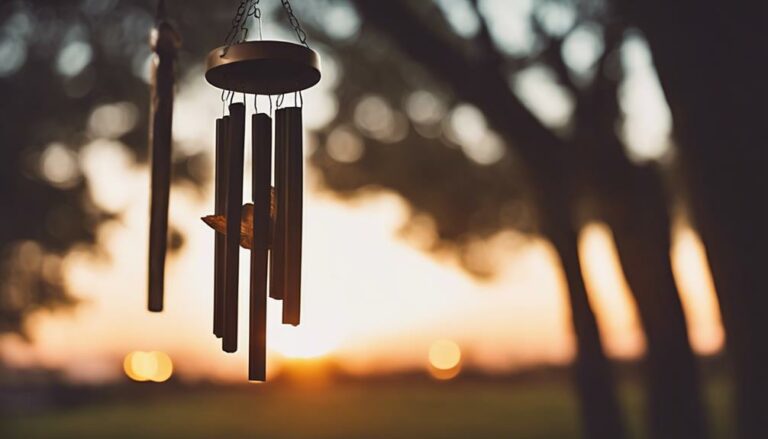 solar powered wind chime lights