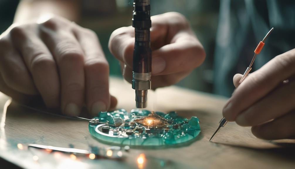 soldering small metal pieces