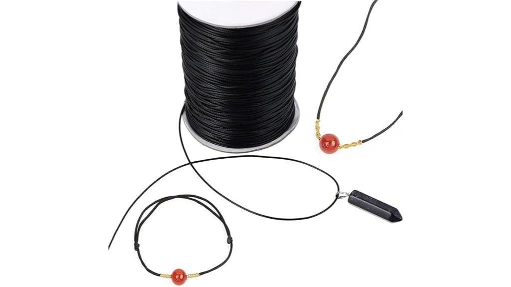 thin black nylon rope